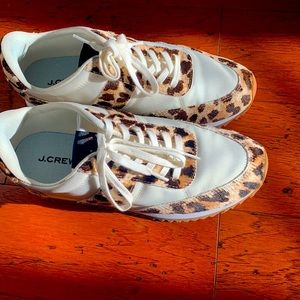 Jcrew leopard sneakers